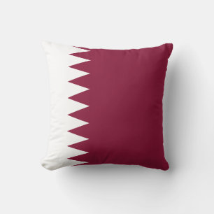 Qatars flagga kudde