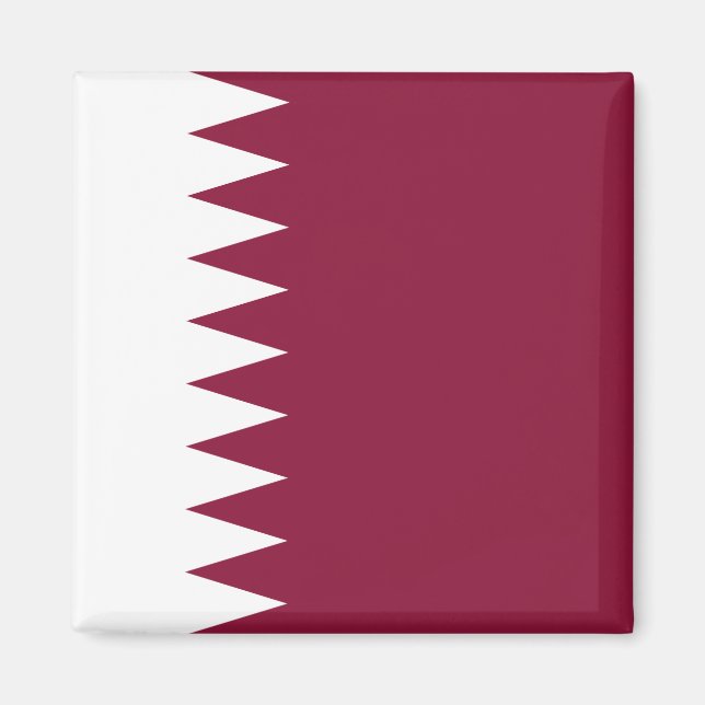 Qatars flagga magnet (Framsidan)