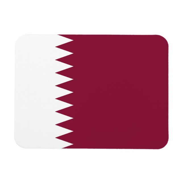 Qatars flagga magnet (Horisontell)