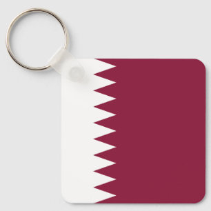 Qatars flagga nyckelring