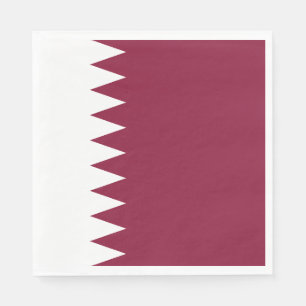 Qatars flagga pappersservett