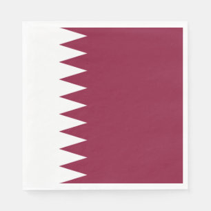 Qatars flagga pappersservett