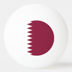 Qatars flagga pingisboll