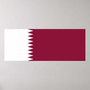 Qatars flagga poster