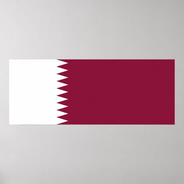 Qatars flagga poster (Framsidan)