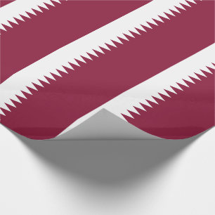 Qatars flagga presentpapper