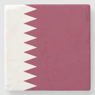 Qatars flagga stenunderlägg
