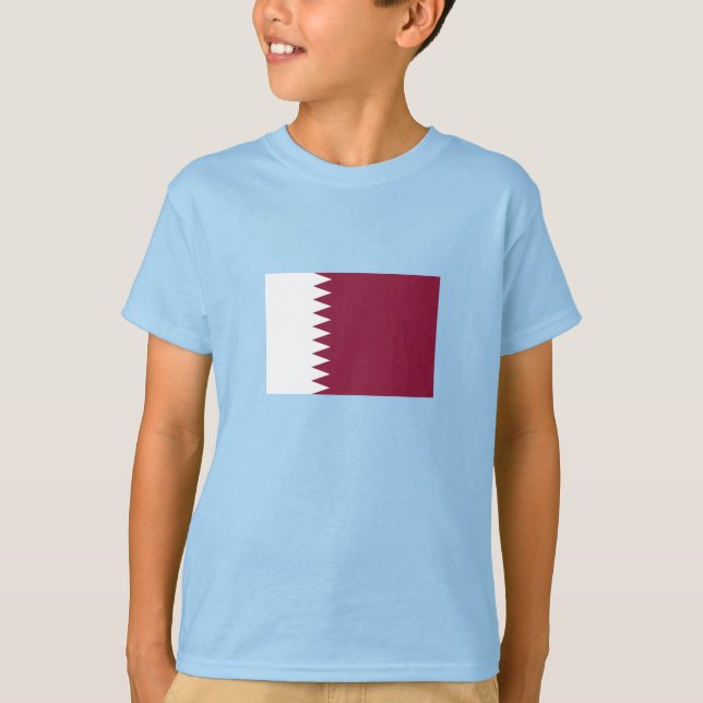 Qatars flagga t shirt (Framsida)
