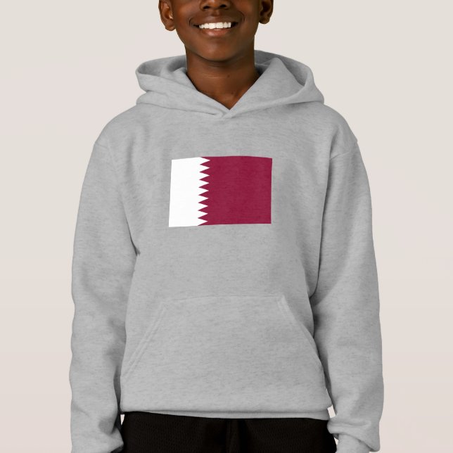 Qatars flagga t shirt (Framsida)