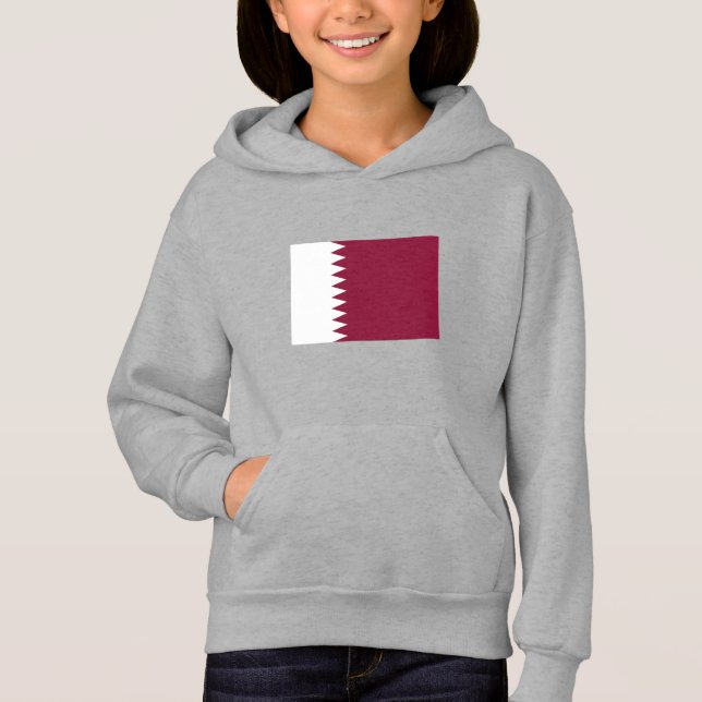 Qatars flagga t shirt (Framsida)