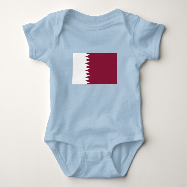 Qatars flagga t shirt (Framsida)