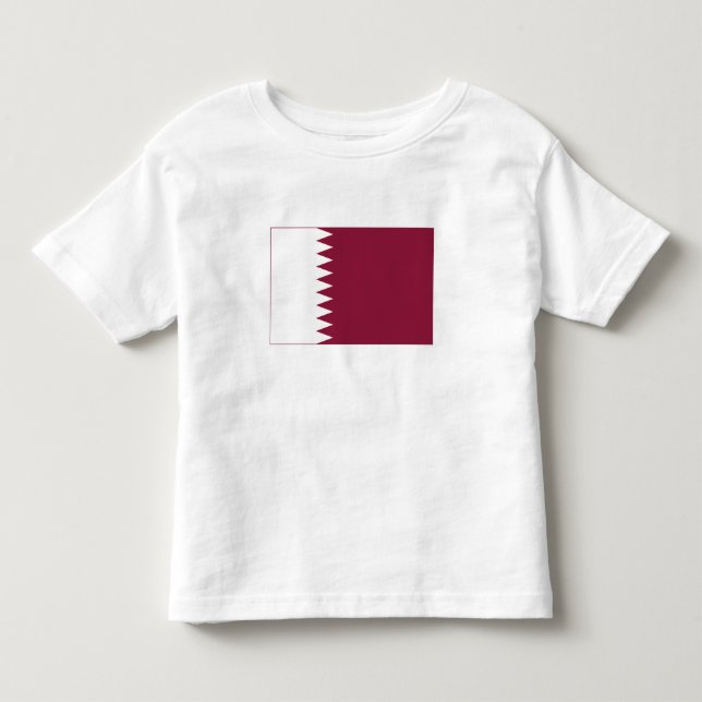 Qatars flagga t shirt (Framsida)