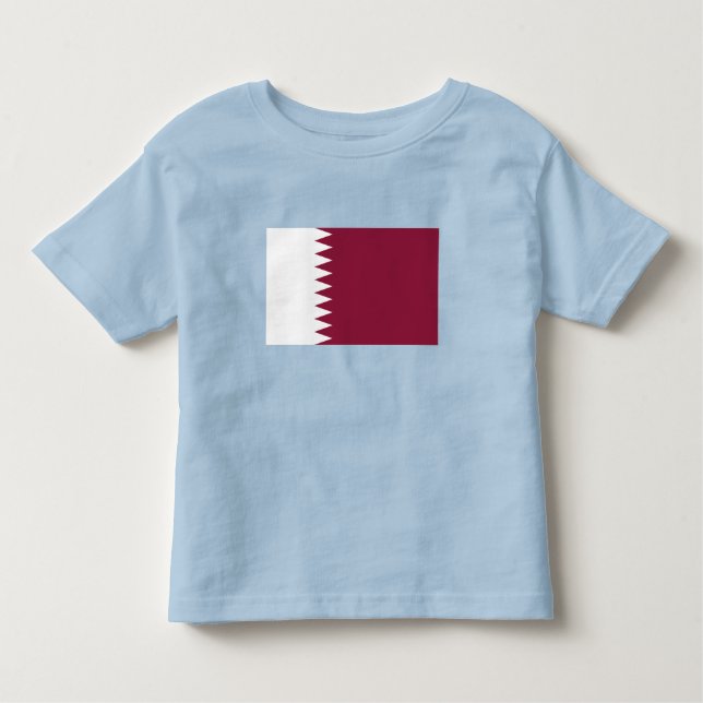 Qatars flagga t shirt (Framsida)