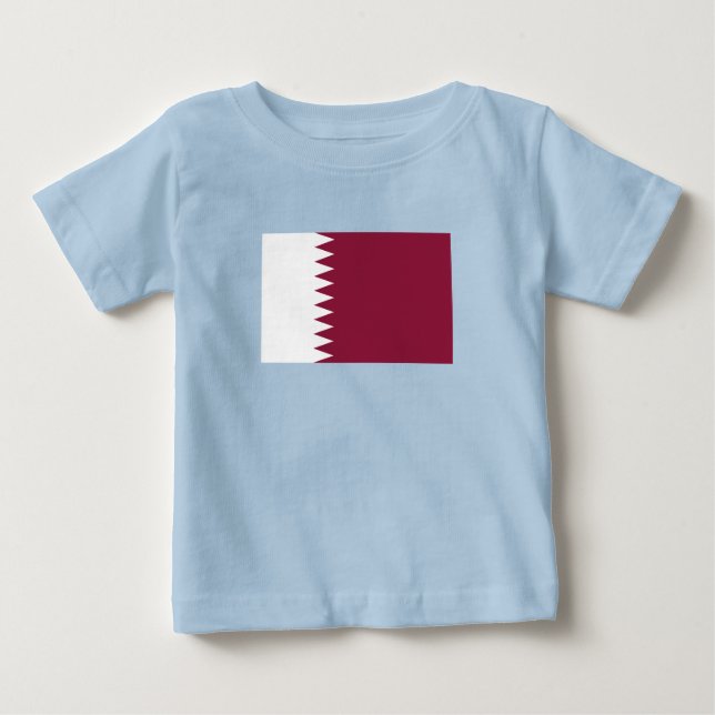 Qatars flagga t shirt (Framsida)
