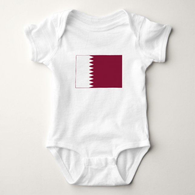 Qatars flagga t shirt (Framsida)