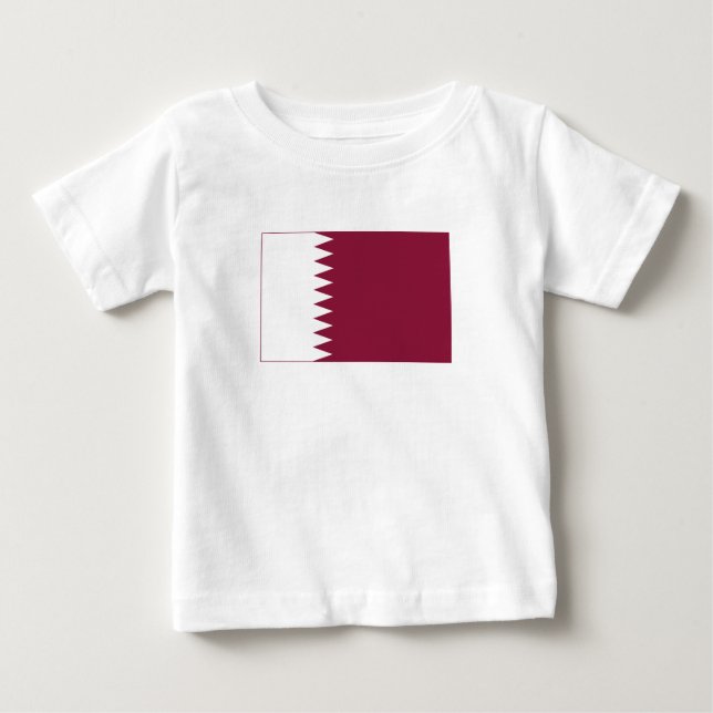 Qatars flagga t shirt (Framsida)