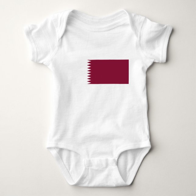 Qatars flagga t shirt (Framsida)