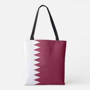 Qatars flagga tygkasse