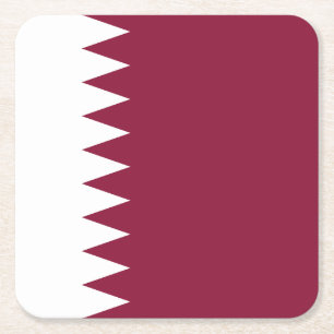 Qatars flagga underlägg papper kvadrat