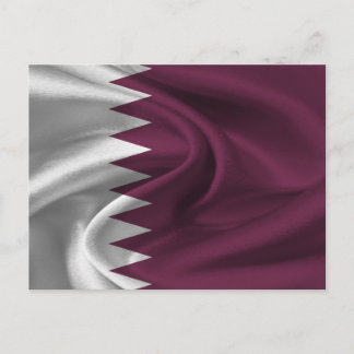 Qatars flagga vykort