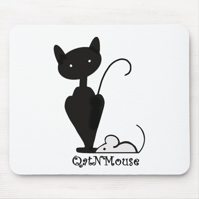 QatNMouse Logotyp Mousepad Musmatta (Framsidan)