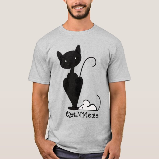 QatNMouse-Logotyp T Shirt (Framsida)