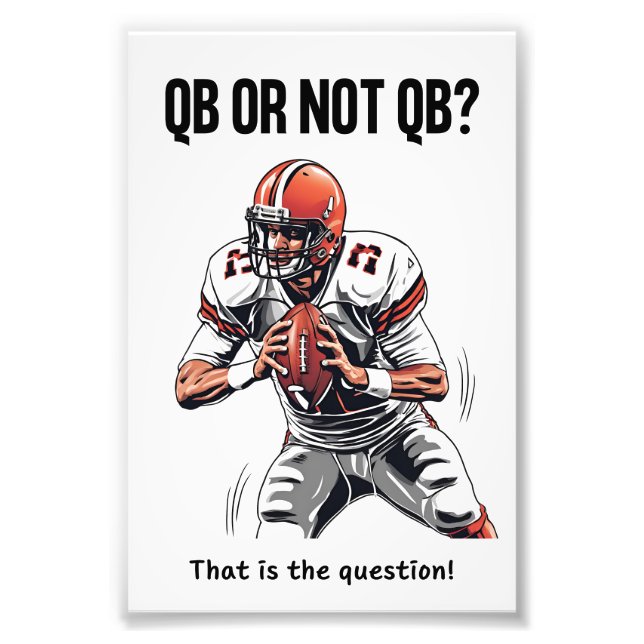 QB eller inte QB? Fototryck (Framsidan)