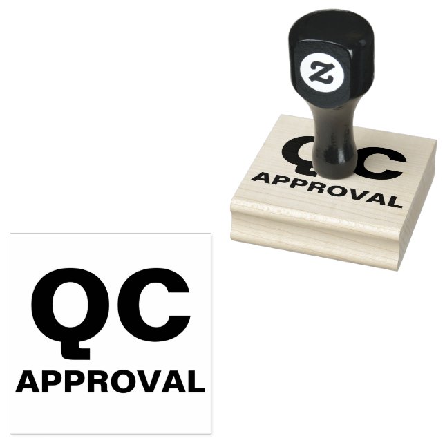 QC-godkännandestämpel för kvalitetskontrollprodukt Stämpel (Stämplad)