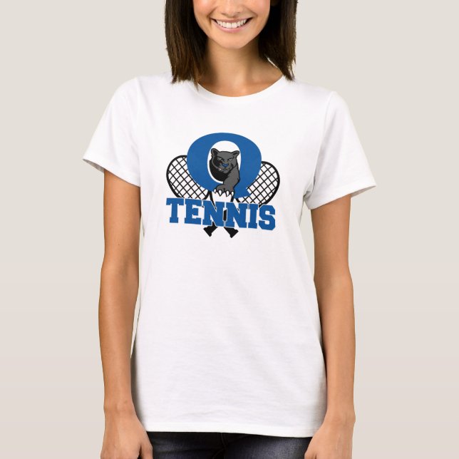 QCHS Tennis Spiritwear Women's T-Shirt (Framsida)