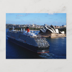 QE2 i Sydney Australia vycard Vykort