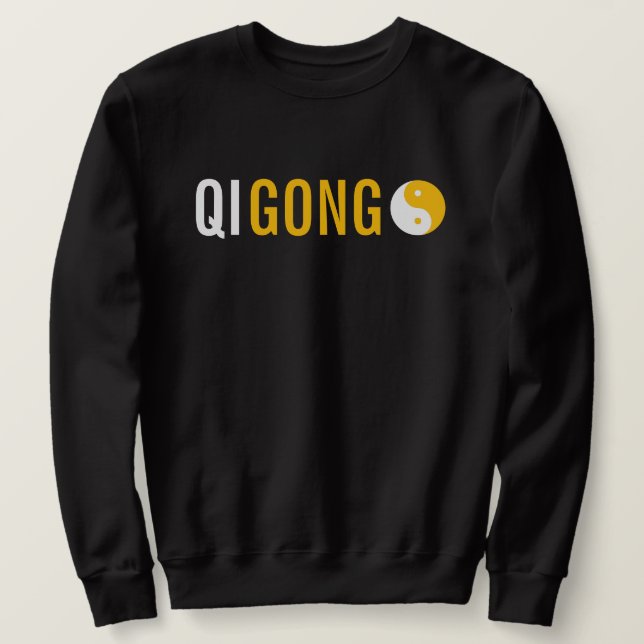 Qi Gong-tröja Lång Ärmad Tröja (Design framsida)