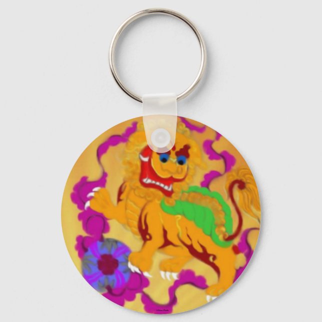 Qi Lin Keychain Nyckelring (Framsida)