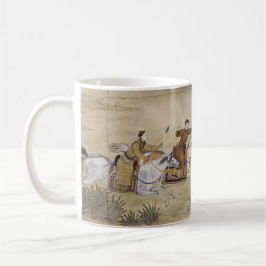 Qianlong Emperor jagar en hjort på jakt resa Kaffemugg
