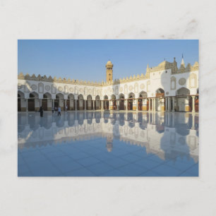 Qibla Liwan i Azhar-moskén Muslim Egypten Kairo Vykort