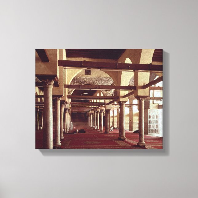 Qibla Liwan i moskén Al-Azhar Canvastryck (Framsida)