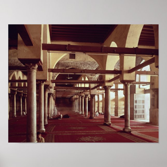 Qibla Liwan i moskén Al-Azhar Poster (Framsidan)