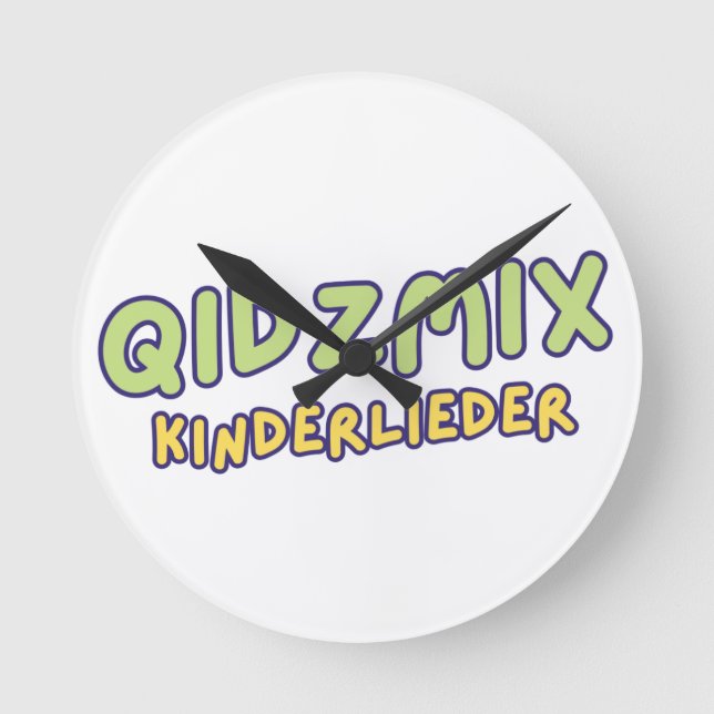 QidzMix Logo Rund Klocka (Framsida)