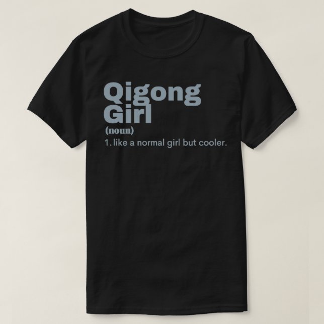 Qigong Girl Qigong 2 T Shirt (Design framsida)