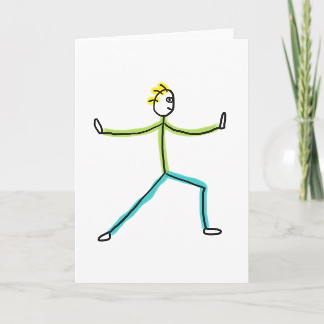 Qigong Stickman Kort (Framsida)