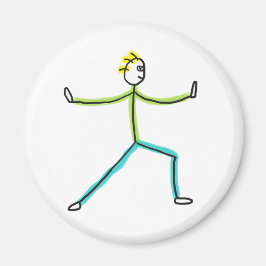 Qigong Stickman Magnet