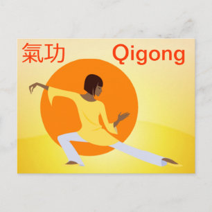 Qigong-vykort Vykort
