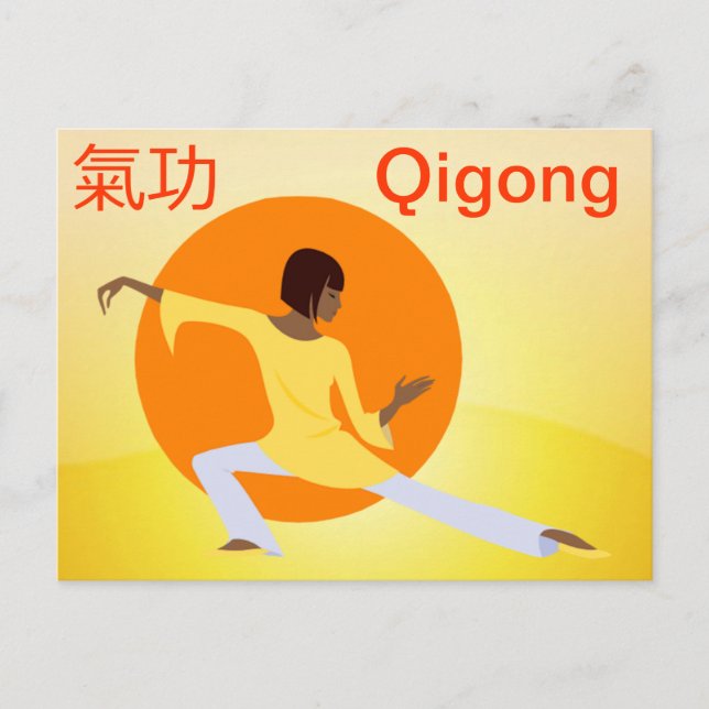 Qigong-vykort Vykort (Framsida)