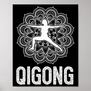 Qigong Yin Yang Kampsport Tai Chi Yoga Meditation Poster