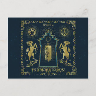 Qilin Golden Torn Tapestry Vykort