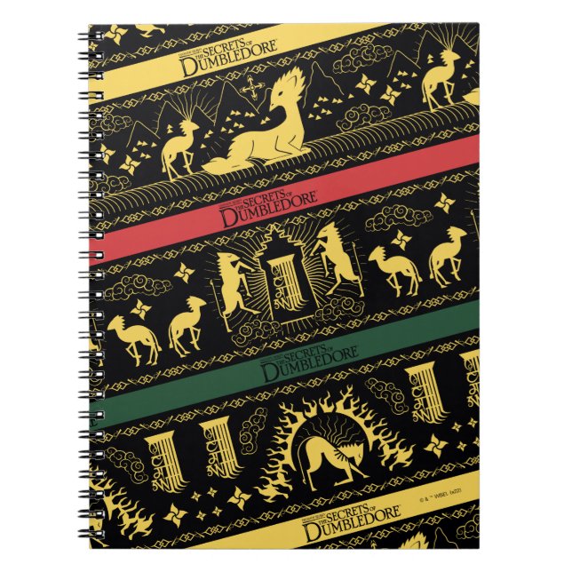 Qilin Layered Mönster Anteckningsbok (Framsidan)