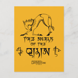 Qilin Line Graphic Vykort