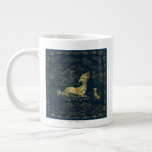 Qilin vid Rest Golden Tapestry Jumbo Mugg