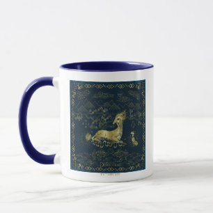 Qilin vid Rest Golden Tapestry Mugg