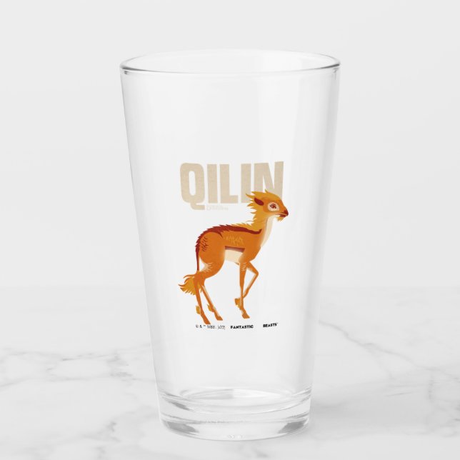 Qilin Vintage Graphic Glaskopp (Framsida)