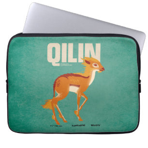 Qilin Vintage Graphic Laptop Fodral